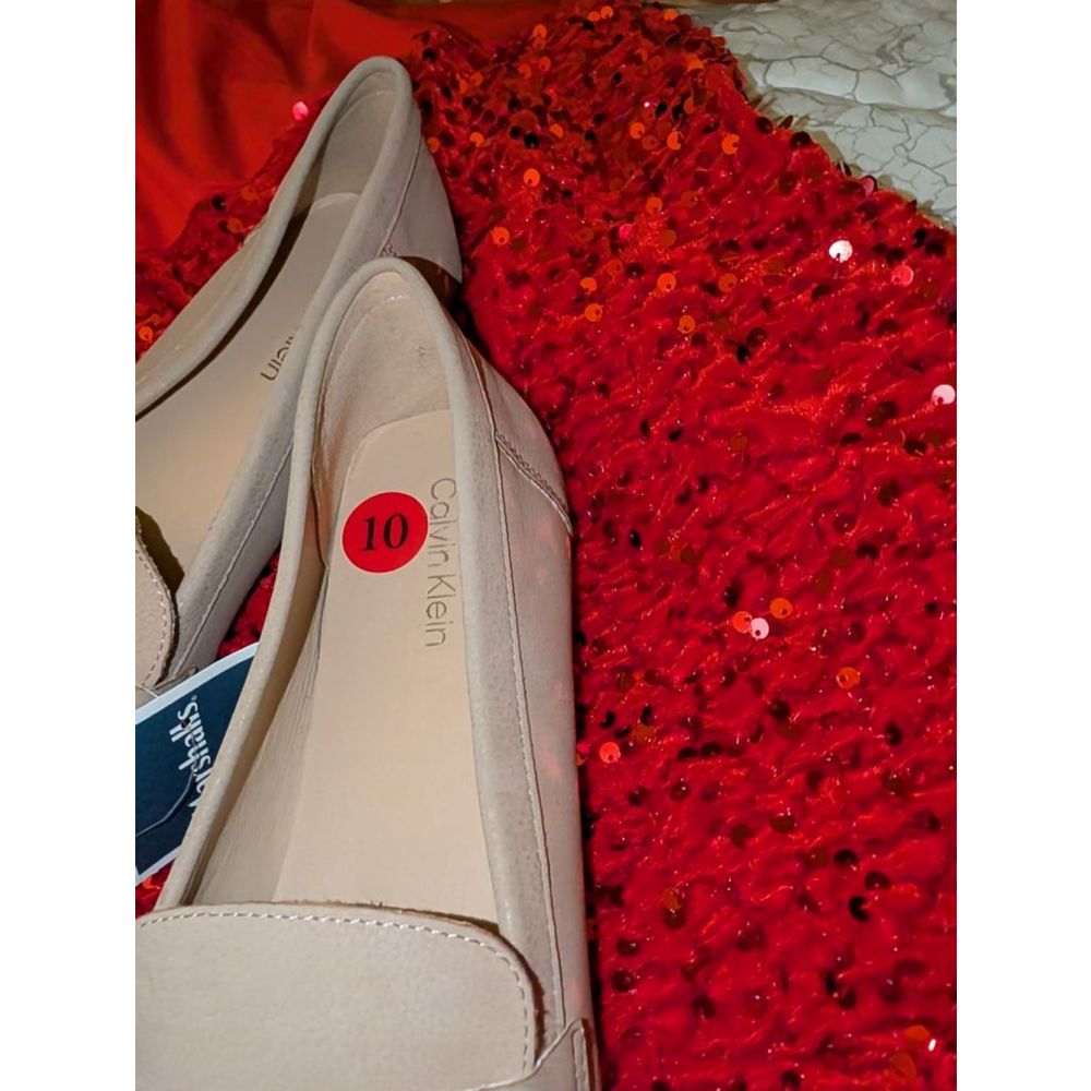 Calvin Klein Beige Loafers Size 10, women's - Picture 3 of 7